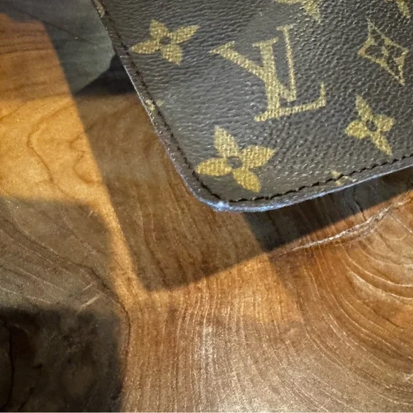 Louis Vuitton Monogram Insert Pouch (Randonne) Purse Brown/converted Crossbody - Picture 11 of 12